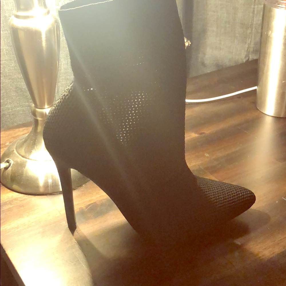 Sock bootie high heels